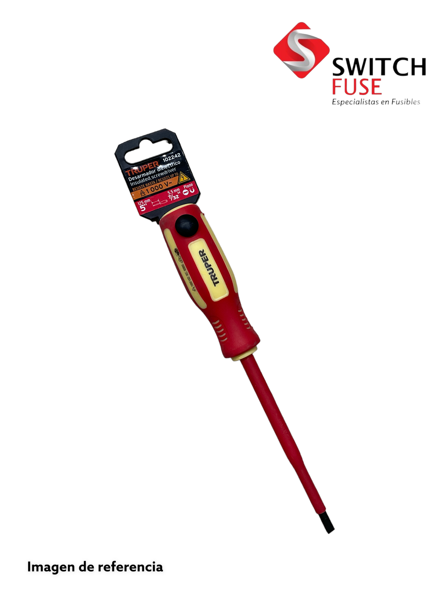 DESARMADOR DIELECTRICO PLANO 7/32" x 5"