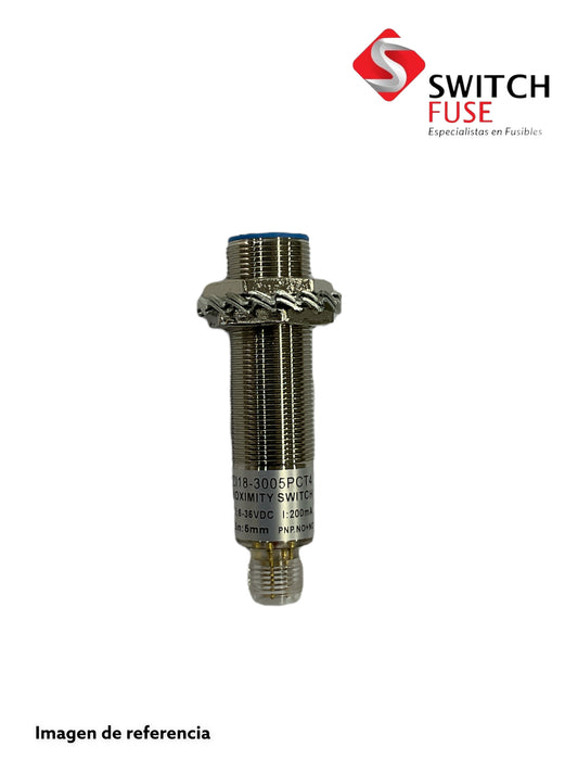 SENSOR M12 INDUCTIVO 18X5MM 6-36VDC